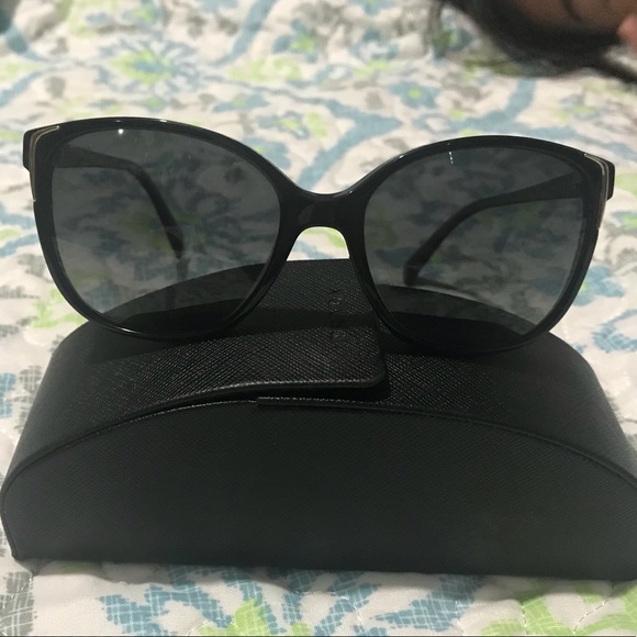 Prada sunglasses w gold accent